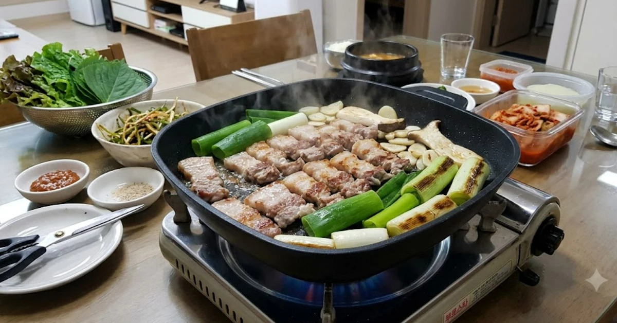 삼겹살 대파 구이. / 단순 자료 사진. 기사 이해를 돕기 위해 AI로 제작한 이미지.