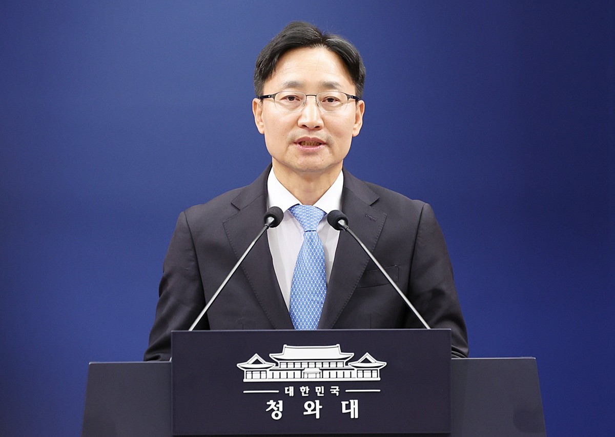 임광현 신임 대통령 비서실장이 지난 14일 청와대 춘추관에서 열린 인선 발표에서 인사말을 하고 있다. 이재명 대통령은 이날 강훈식 대통령 비서실장 후임으로 임광현 국세청장을 임명했다. / 뉴스1