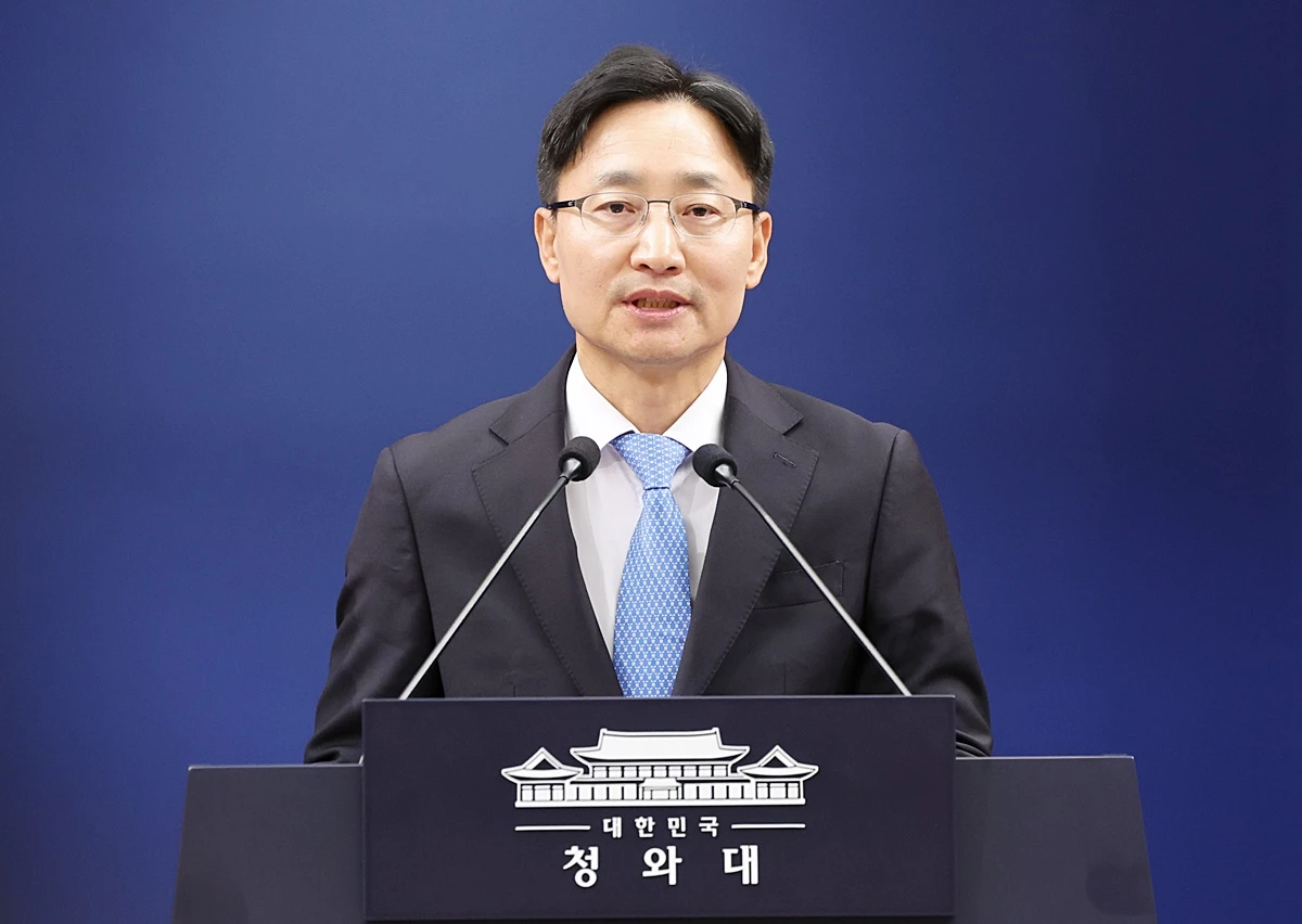 임광현 신임 대통령 비서실장이 지난 14일 청와대 춘추관에서 열린 인선 발표에서 인사말을 하고 있다. 이재명 대통령은 이날 강훈식 대통령 비서실장 후임으로 임광현 국세청장을 임명했다. / 뉴스1