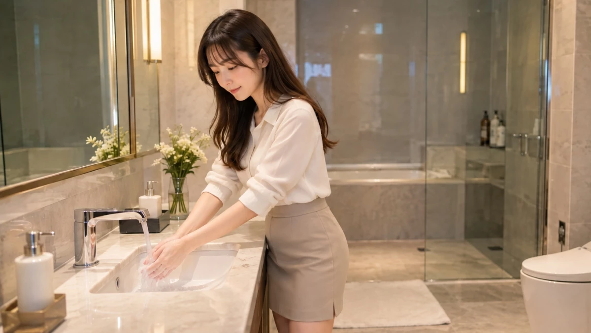 올바른 손씻기. 기사의 이해를 돕기 위한 AI 생성 이미지
