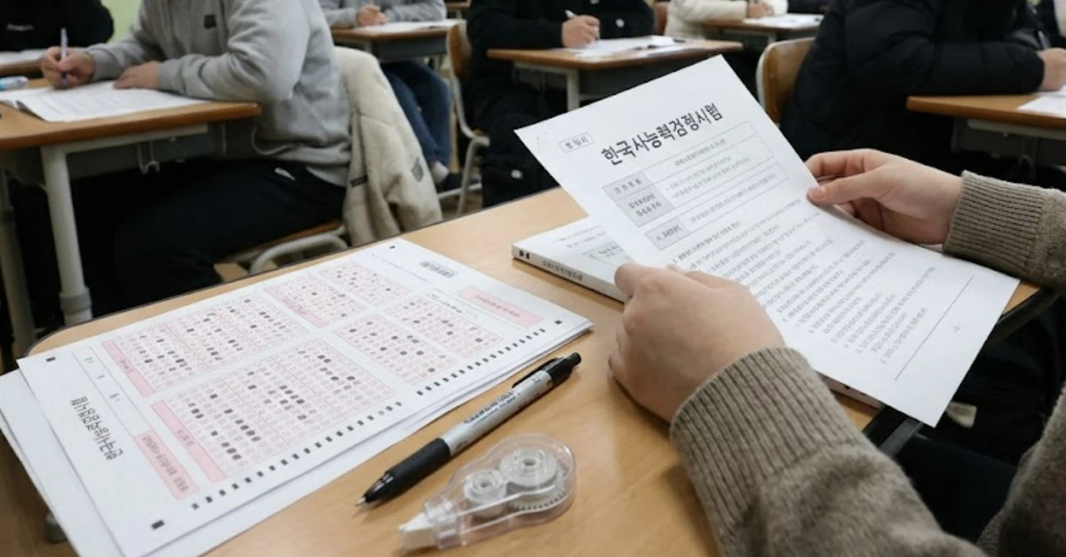 한국사능력검정시험 / 단순 자료 사진. 기사 이해를 돕기 위해 AI로 제작한 이미지.