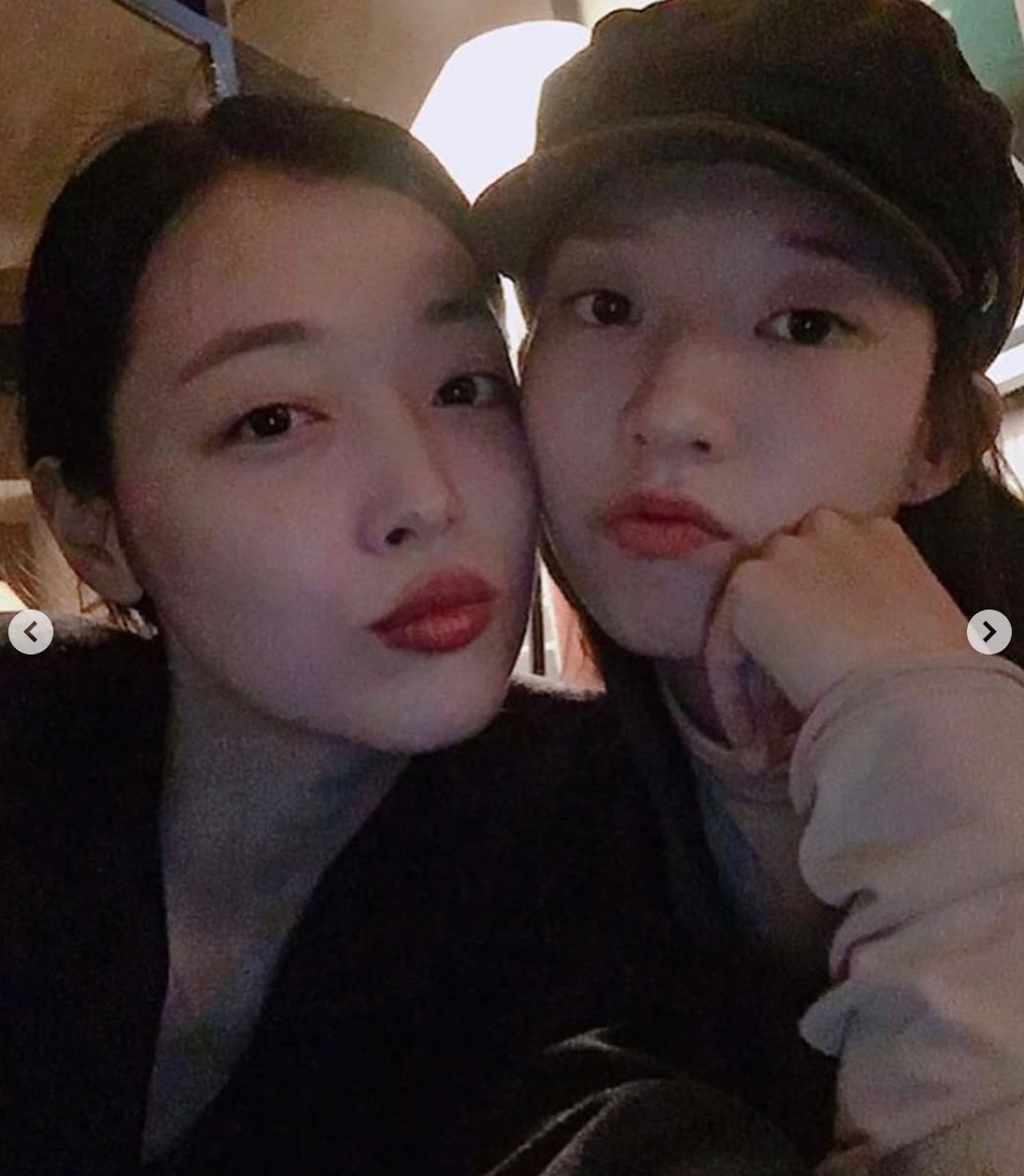 절친한 사이였던 고(故) 설리와 배우 김선아 / 김선아 인스타그램