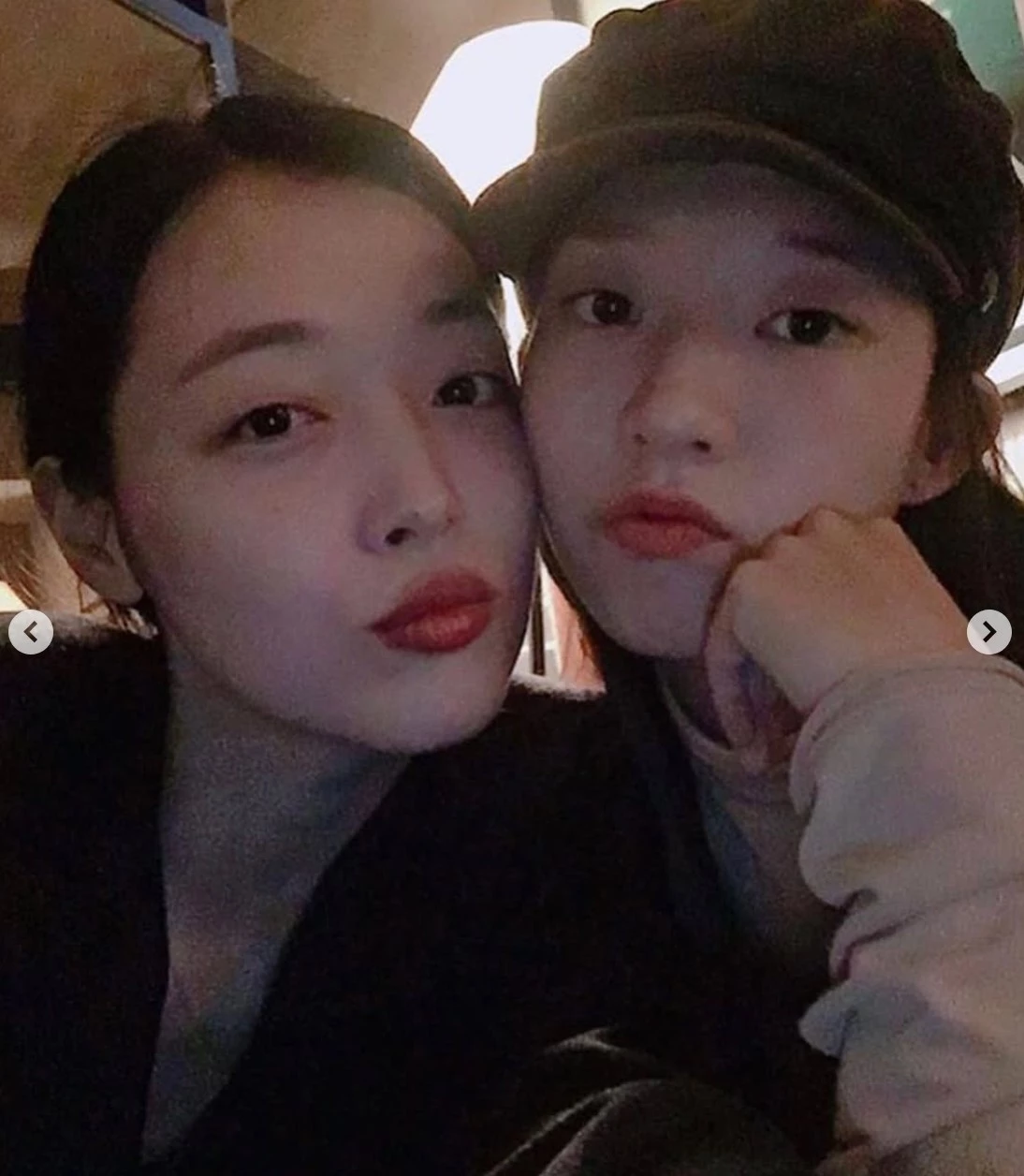 절친한 사이였던 고(故) 설리와 배우 김선아 / 김선아 인스타그램