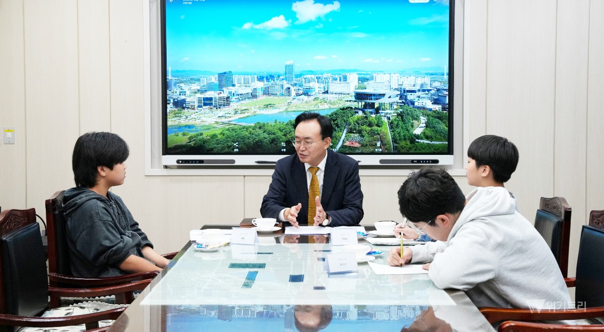 “시장님, 나주는 어떤 도시가 될까요?”… 윤병태 시장, 초등생과 멘토링