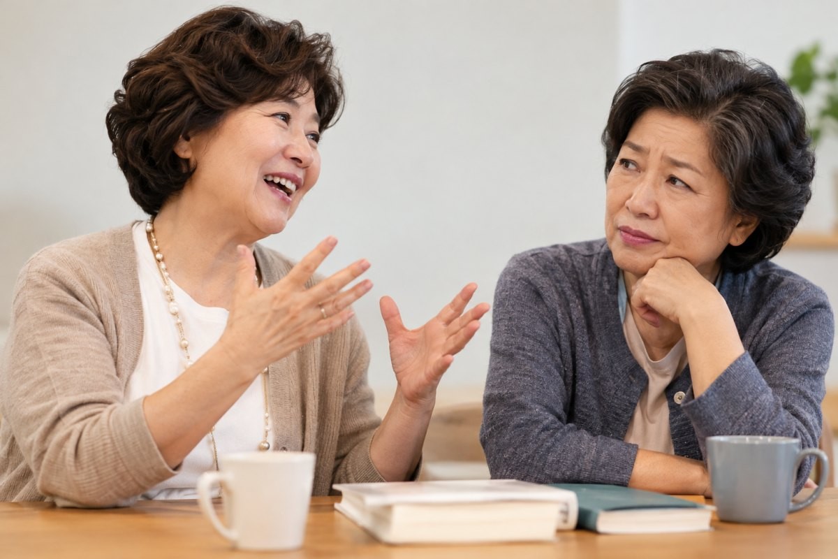 자랑을 늘어놓는 사람. 기사 이해를 돕기 위해 AI툴로 생성한 자료사진.