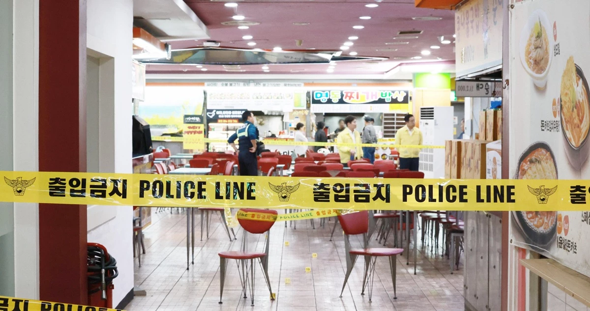 13일 흉기 난동 사건이 발생한 인천 남동구 홈플러스 푸드코트. / 뉴스1