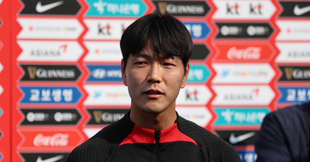 대한민국 축구 국가대표팀 김영권이 2023년 3월 20일 오후 경기 파주트레이닝센터(NFC)에서 열린 첫 소집훈련에 앞서 취재진과 인터뷰를 하고 있다. / 뉴스1