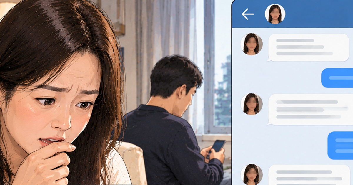 남편 직장 메신저서 여팀장이 보낸 톡 내용 본 아내 발칵... 결국 놀라운 결정 내렸다 