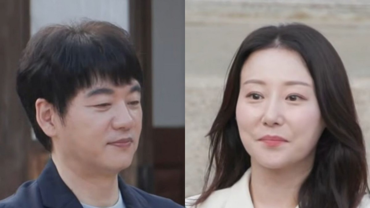 김승수와 맞선녀 박혜연. / 유튜브 'SBS Entertainment'