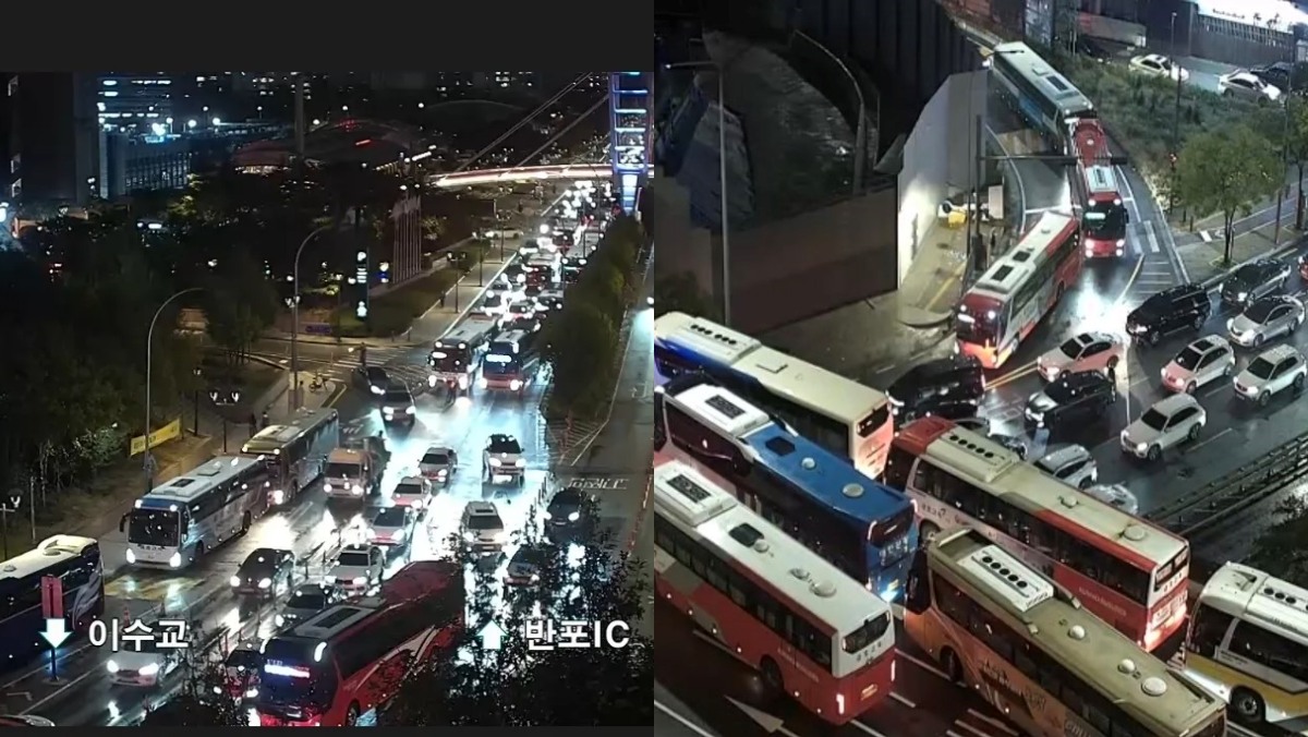 어제 서울에 쏟아진 폭우로 강남 백화점 주차장·고속터미널서 벌어진 일