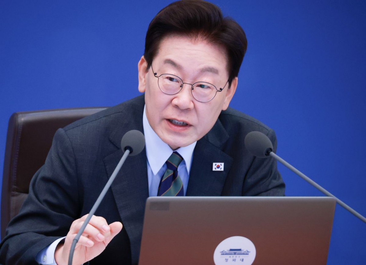 이재명 대통령이 20일 청와대에서 열린 국무회의에서 발언하고 있다. (청와대통신사진기자단) / 뉴스1