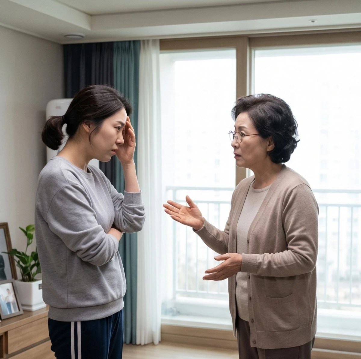 고부갈등 모습. 기사 내용 토대로 AI툴 활용해 제작한 자료사진.