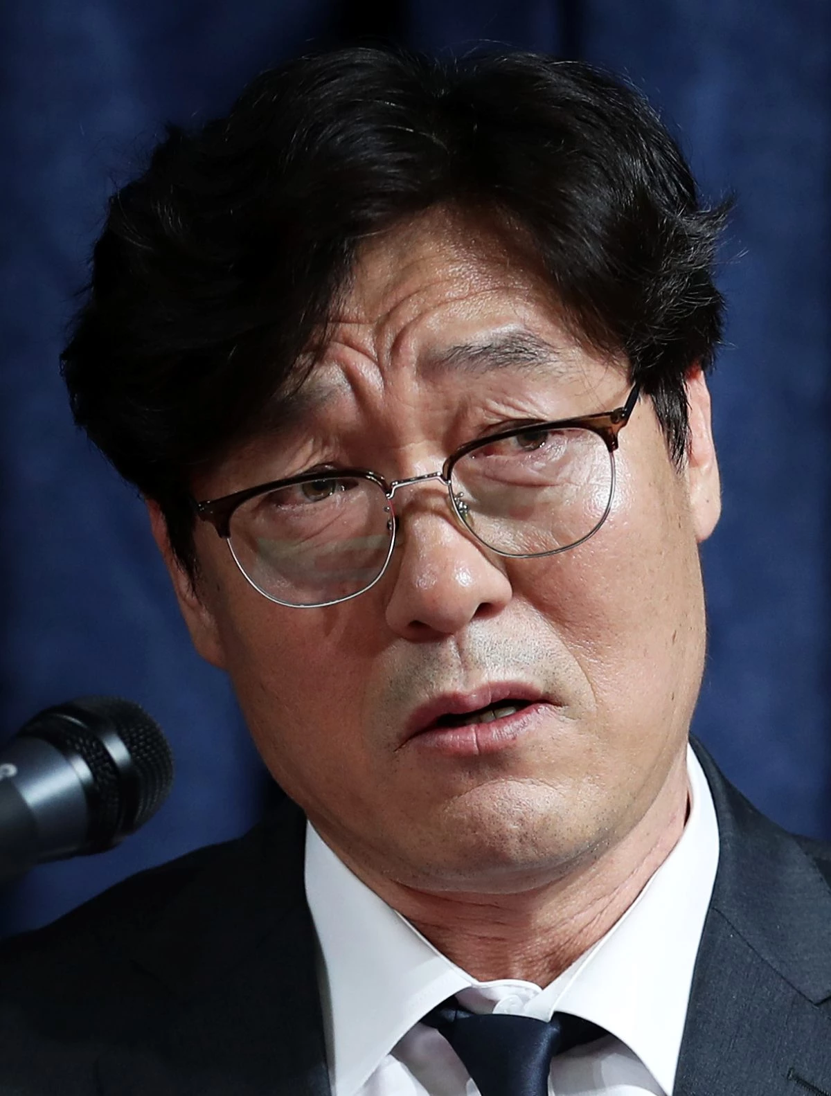 이임생 대한축구협회(KFA) 기술본부 총괄이사가 2024년 7월 8일 오전 서울 종로구 신문로 축구회관에서 축구 국가대표팀 감독 선임과 관련한 브리핑을 하고 있다. / 뉴스1
