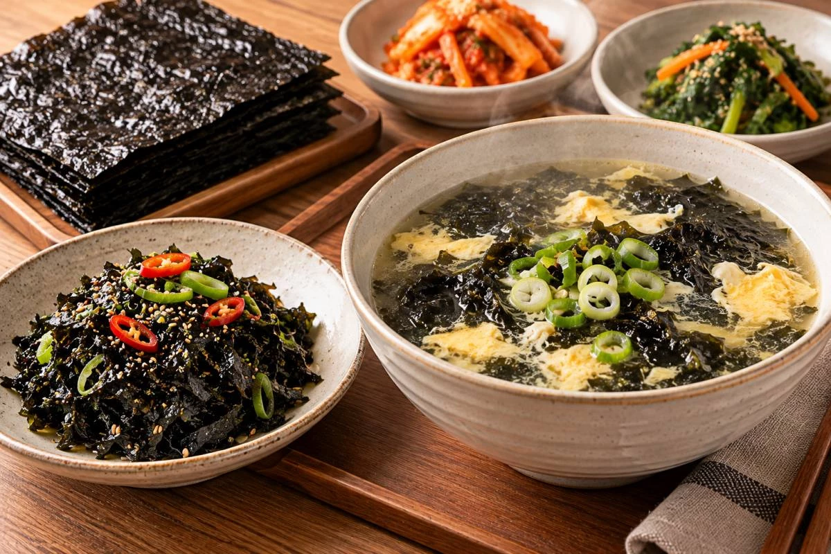 김을 활용한 요리 / 기사 내용을 바탕으로 제작한 AI 이미지. 실제 모습과 차이가 있을 수 있습니다
