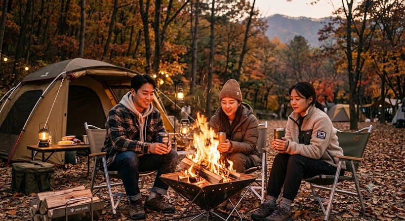 가을 캠핑할 때도 화재를 조심해야 한다. / AI 생성 이미지