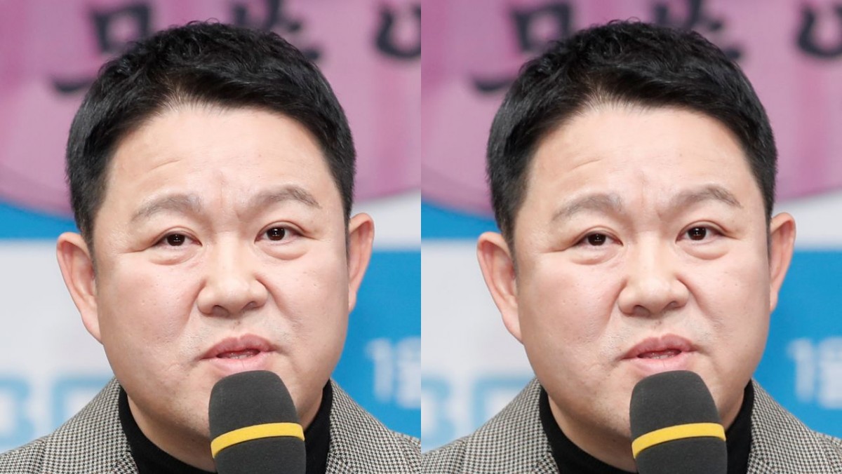 방송인 김구라가 2024년 1월 22일 오후 서울 마포구 상암 MBC 골든마우스홀에서 열린 MBC '도망쳐 : 손절 대행 서비스' 제작발표회에서 인사말을 하고 있다. / 뉴스1