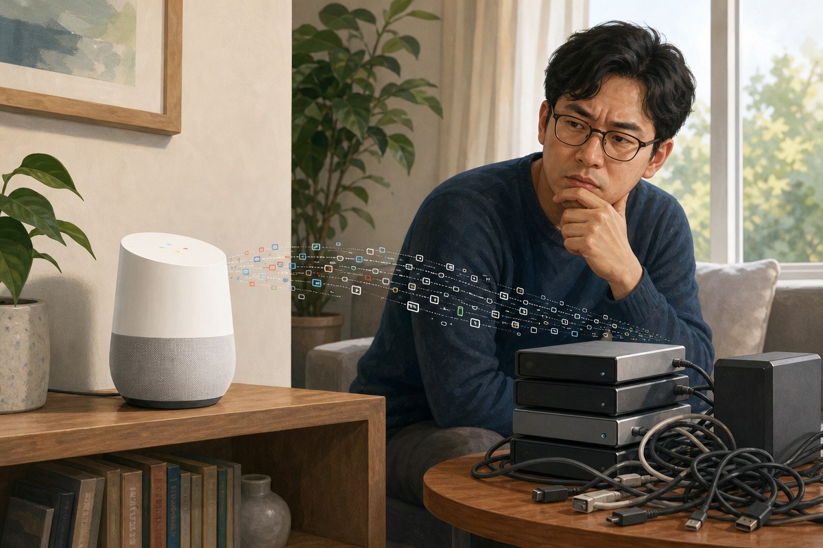 구글 홈 스피커, 안 쓰는데 하루 17GB 내려받는다…레딧선 한 달 6TB 주장