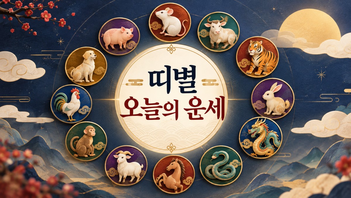 10월 22일 띠별 운세, 쥐띠·호랑이띠는 '주의'…닭띠·개띠는 '대박'