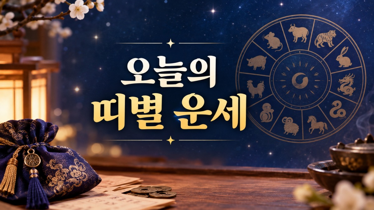 10월 23일 띠별 운세, 쥐띠·원숭이띠 답답한 하루 예상 (+이유)
