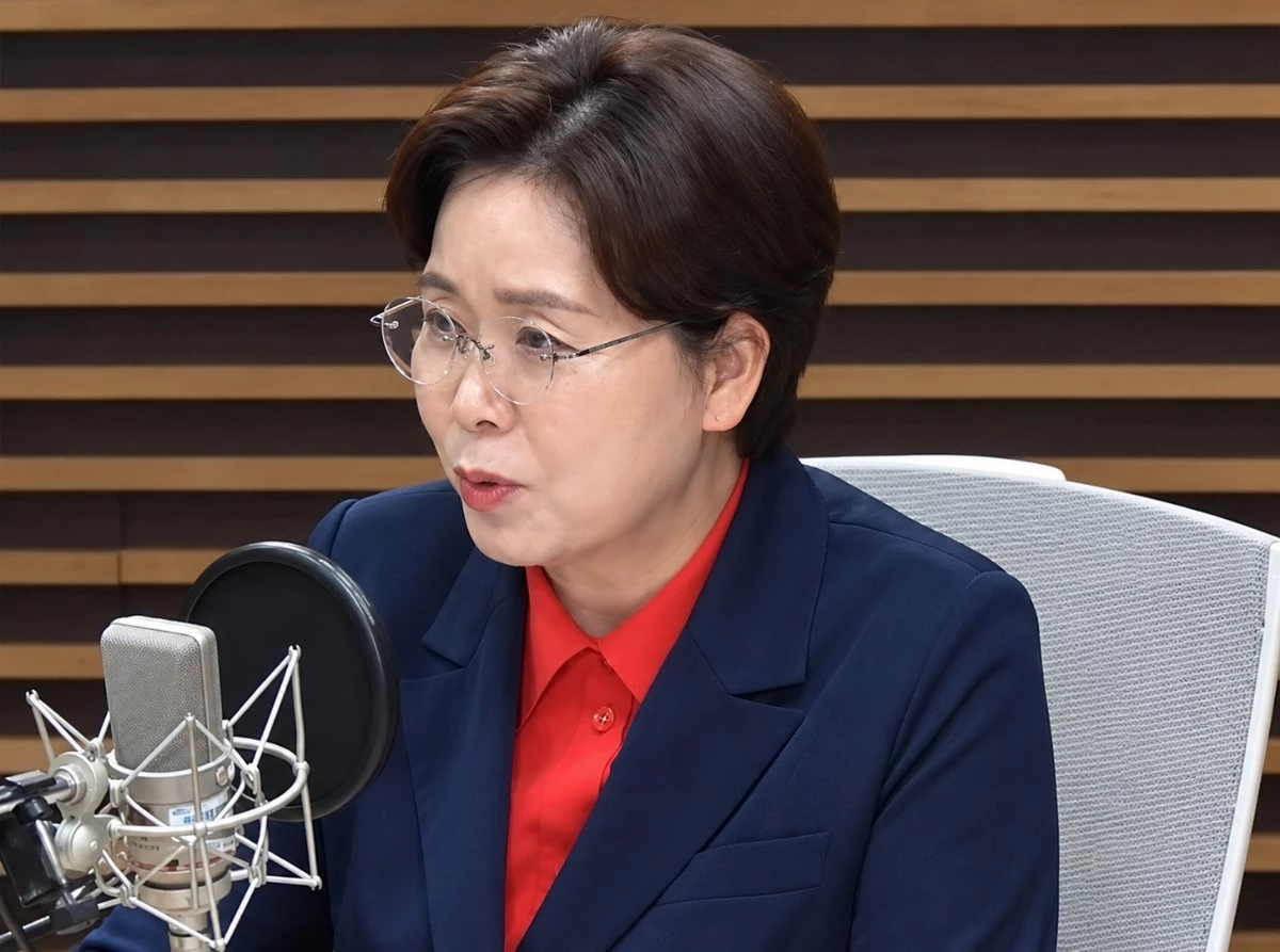 양향자 국민의힘 최고위원이 MBC '뉴스하이킥'과 인터뷰하고 있다. / '뉴스하이킥' 유튜브 영상 캡처