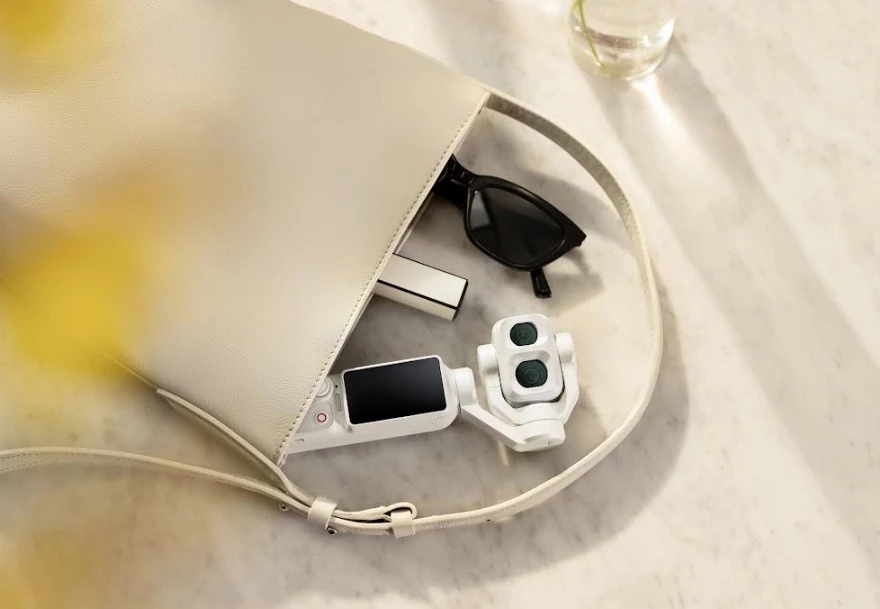 DJI, 듀얼 렌즈 카메라 '오즈모 포켓 4P' 펄 화이트 컬러로 출시