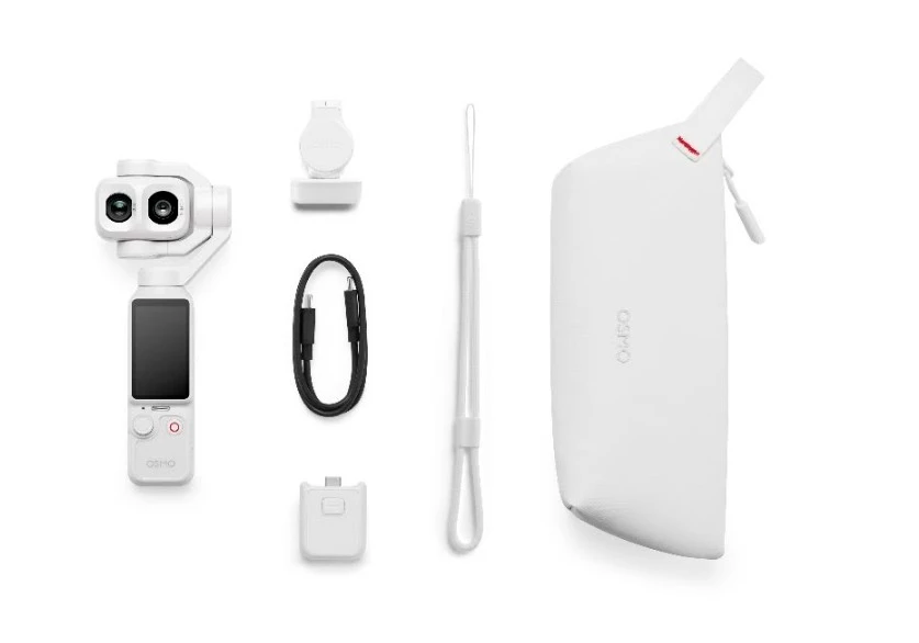 DJI, 듀얼 렌즈 카메라 '오즈모 포켓 4P' 펄 화이트 컬러로 출시