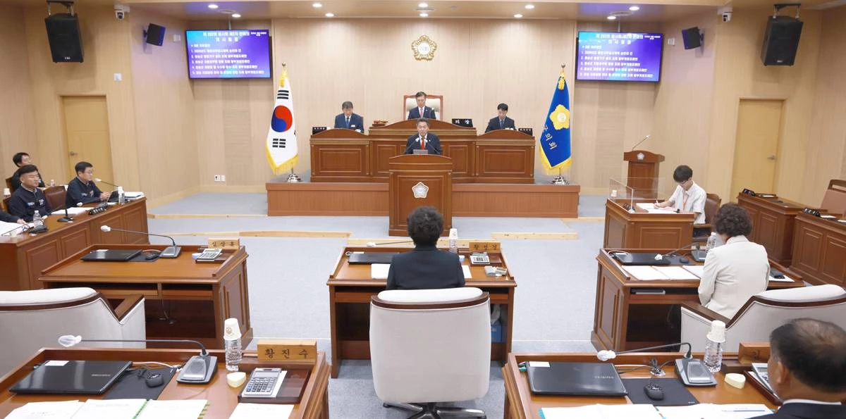 청송군의회 제292회 임시회 5분 발언 모습/청송군의회