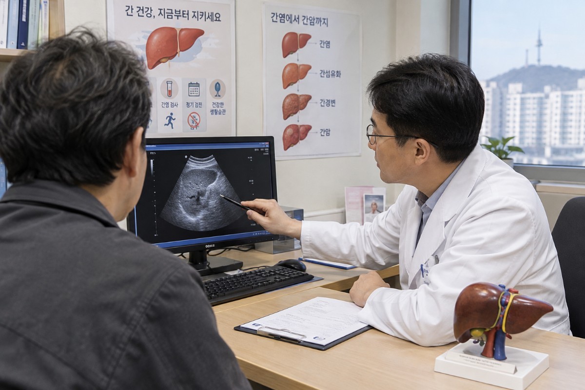 간염 단계에서 찾아내 치료하면 간암으로 가는 길을 상당 부분 끊을 수 있다. 글에 대한 이해를 돕기 위해 AI 툴로 만든 사진.