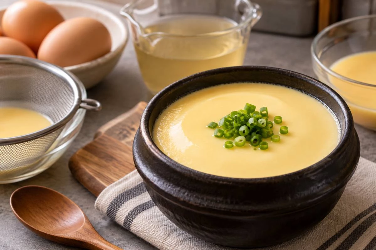 맛있는 계란찜 / 기사 내용을 바탕으로 제작한 AI 이미지. 실제 모습과 차이가 있을 수 있습니다