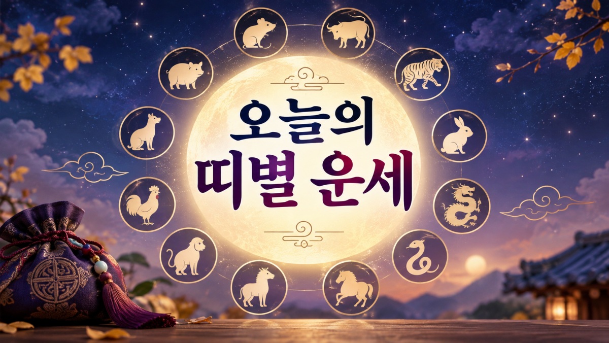 10월 24일 띠별 운세 공개, 당신의 띠는 길할까 흉할까 (+운세)