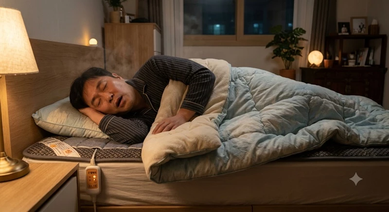 전기매트에 대한 안전성을 확보해야 숙면을 취할 수 있다. / AI 생성 이미지