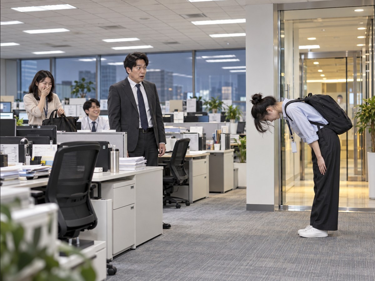 한 회사 사무실 풍경. 기사 이해를 돕기 위해 AI를 활용해 제작한 자료 사진. 한 회사에 새로 입사한 젊은 직원의 당돌하지만 동료 직원들에게 응원(?)을 받은 사연이 눈길을 끌었다. 22일 스레드에는 '우리 팀 새로 온 막내 멘탈. 탈인간급임'이라는 제목으로 회사 팀장의 말을 통쾌하게 맞받아친 신입 직원 사연이 올라왔다. 이 사연 글에는 23일 오전 현재 200개가 넘는 댓글이 달리며 스레드 이용자들의 관심이 쏠렸다.