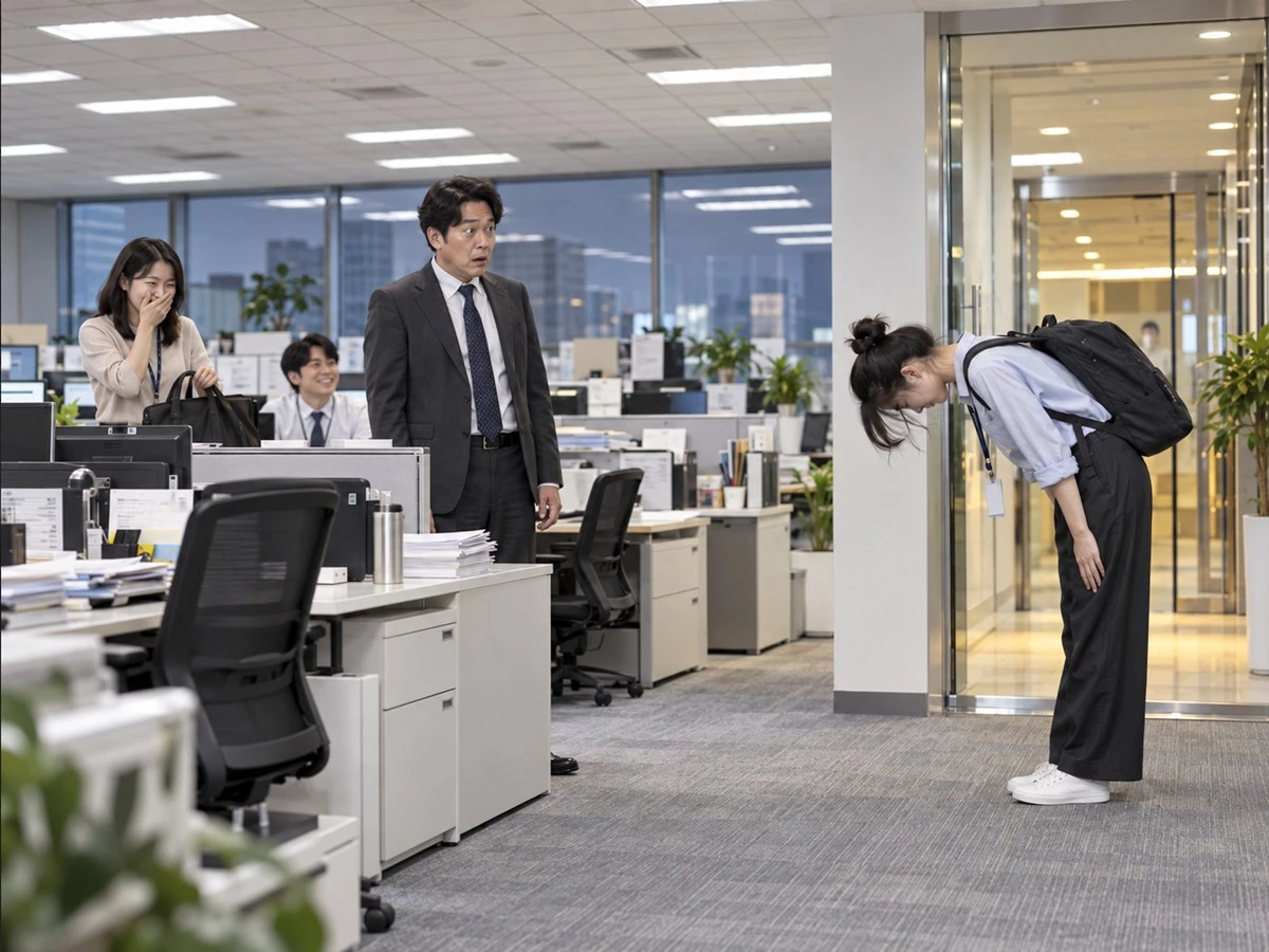 한 회사 사무실 풍경. 기사 이해를 돕기 위해 AI를 활용해 제작한 자료 사진. 한 회사에 새로 입사한 젊은 직원의 당돌하지만 동료 직원들에게 응원(?)을 받은 사연이 눈길을 끌었다. 22일 스레드에는 '우리 팀 새로 온 막내 멘탈. 탈인간급임'이라는 제목으로 회사 팀장의 말을 통쾌하게 맞받아친 신입 직원 사연이 올라왔다. 이 사연 글에는 23일 오전 현재 200개가 넘는 댓글이 달리며 스레드 이용자들의 관심이 쏠렸다.