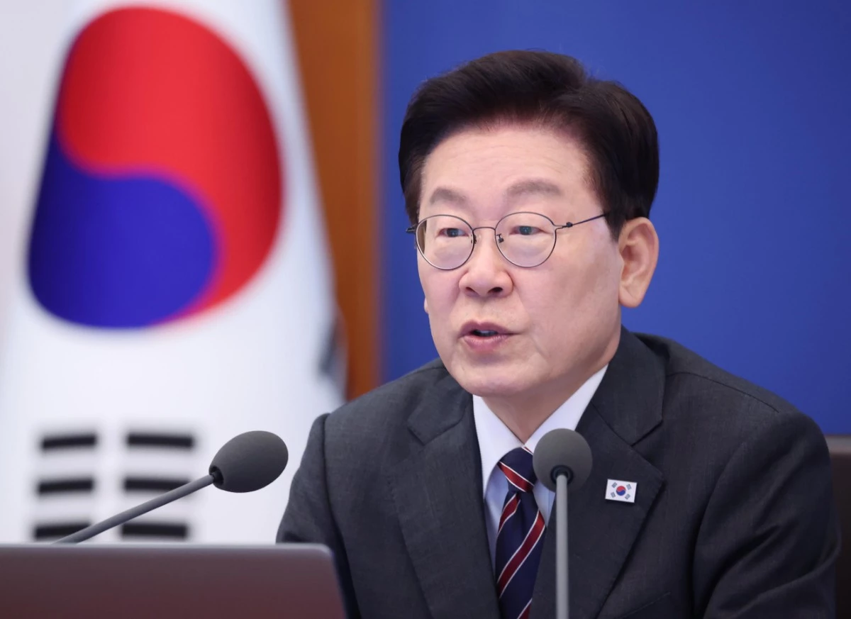 이재명 대통령이 22일 청와대에서 열린 수석보좌관회의에서 발언하고 있다. / 뉴스1