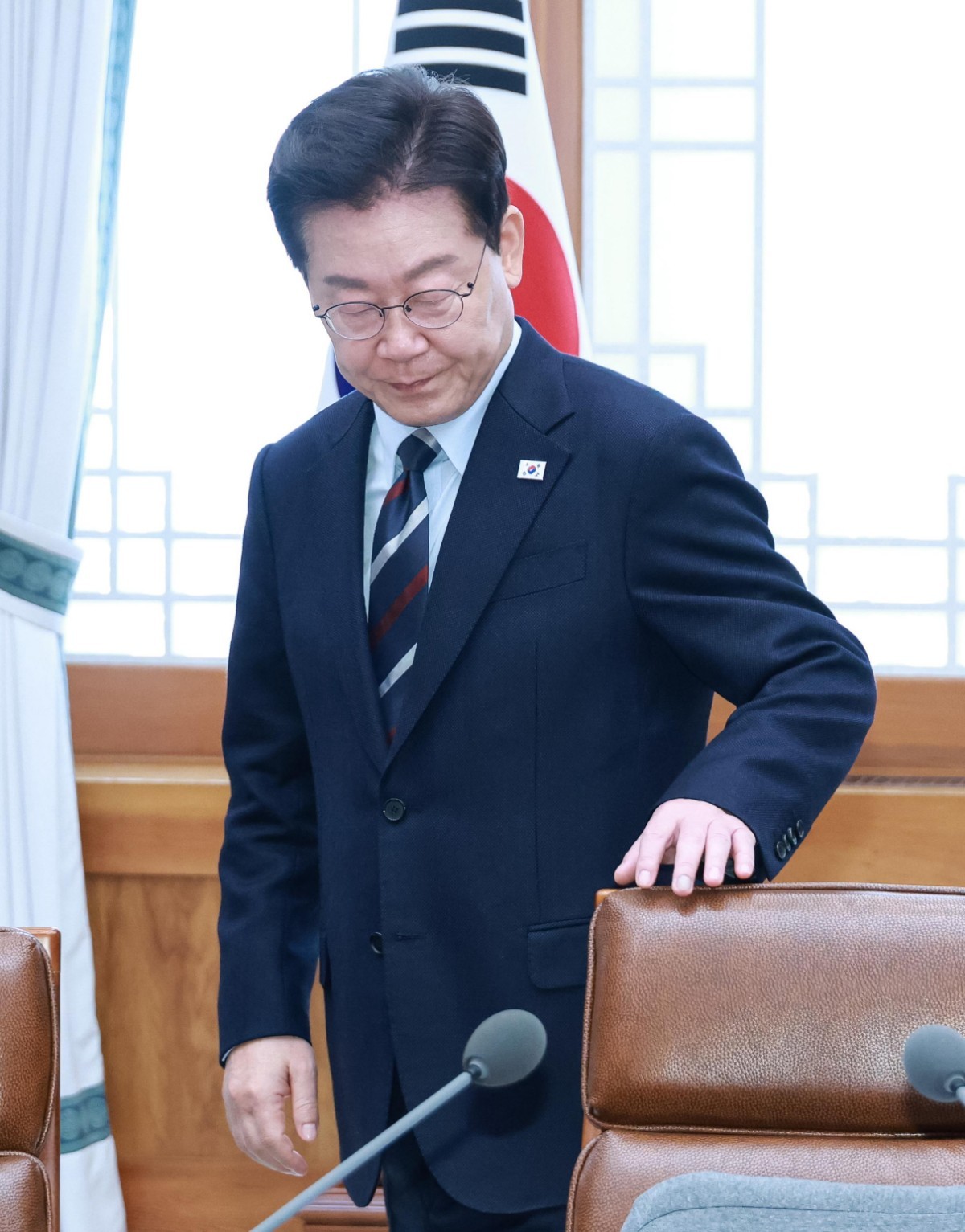 이재명 대통령이 23일 청와대에서 열린 초안전사회 범정부 대응 회의에 참석하고 있다. /뉴스1 (청와대통신사진기자단)