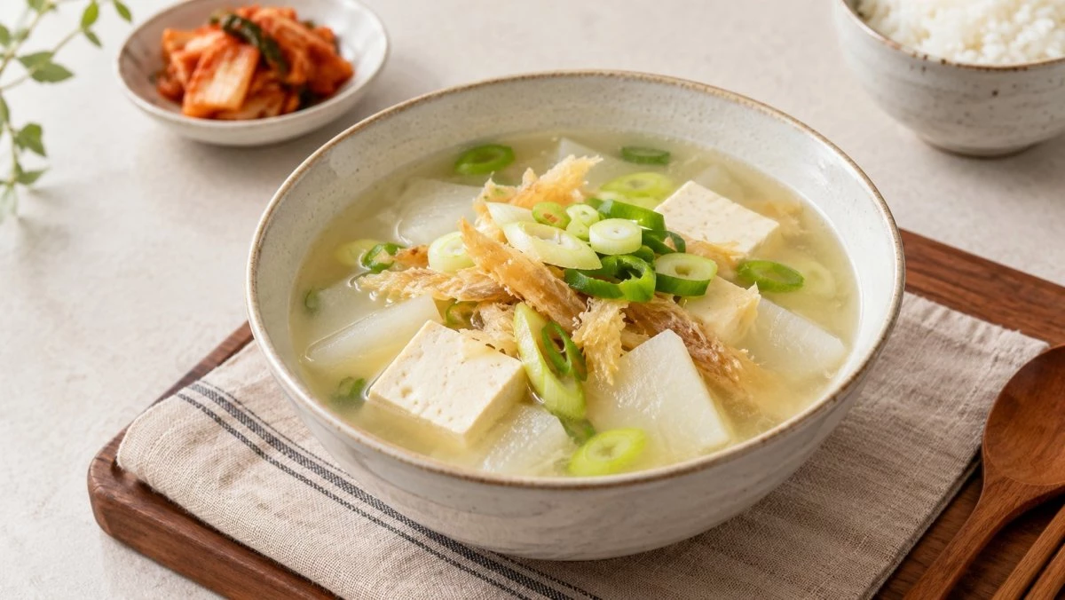 황태두부국. / 기사 이해를 돕기 위해 AI로 제작한 자료 이미지로, 실제 모습과 다소 차이가 있을 수 있습니다.