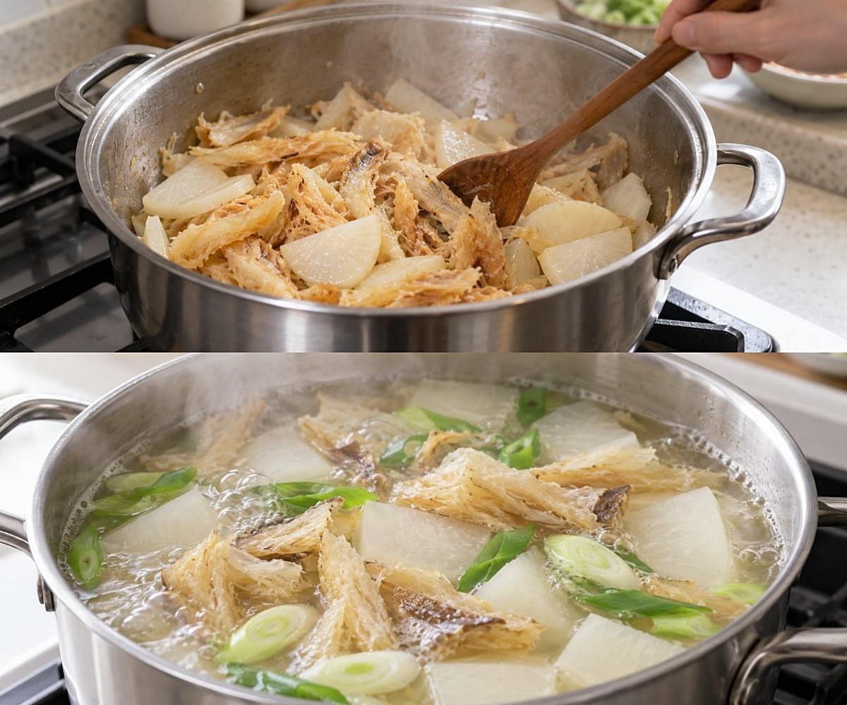 황탯국 조리. / 기사 이해를 돕기 위해 AI로 제작한 자료 이미지로, 실제 모습과 다소 차이가 있을 수 있습니다.