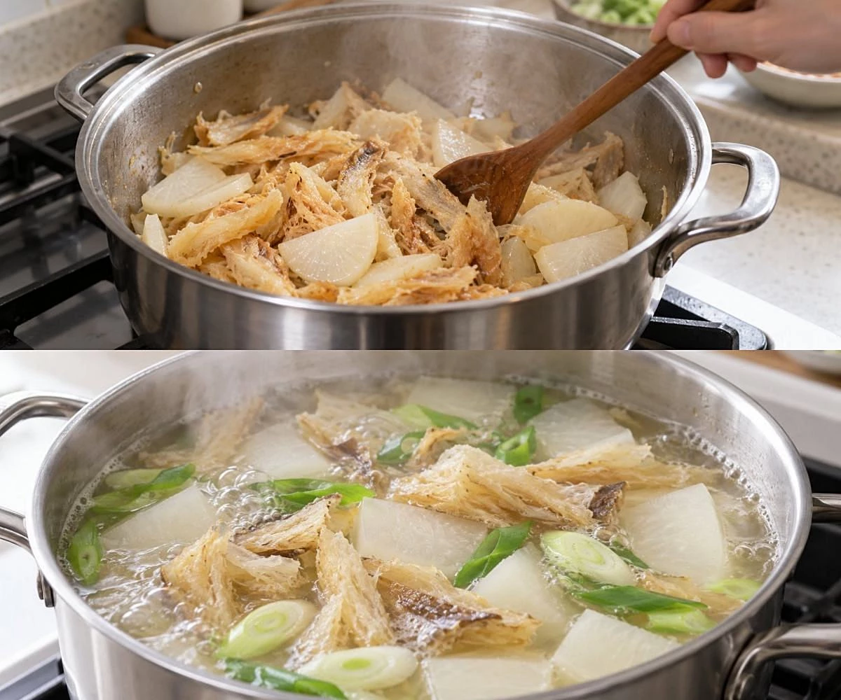 황탯국 조리. / 기사 이해를 돕기 위해 AI로 제작한 자료 이미지로, 실제 모습과 다소 차이가 있을 수 있습니다.