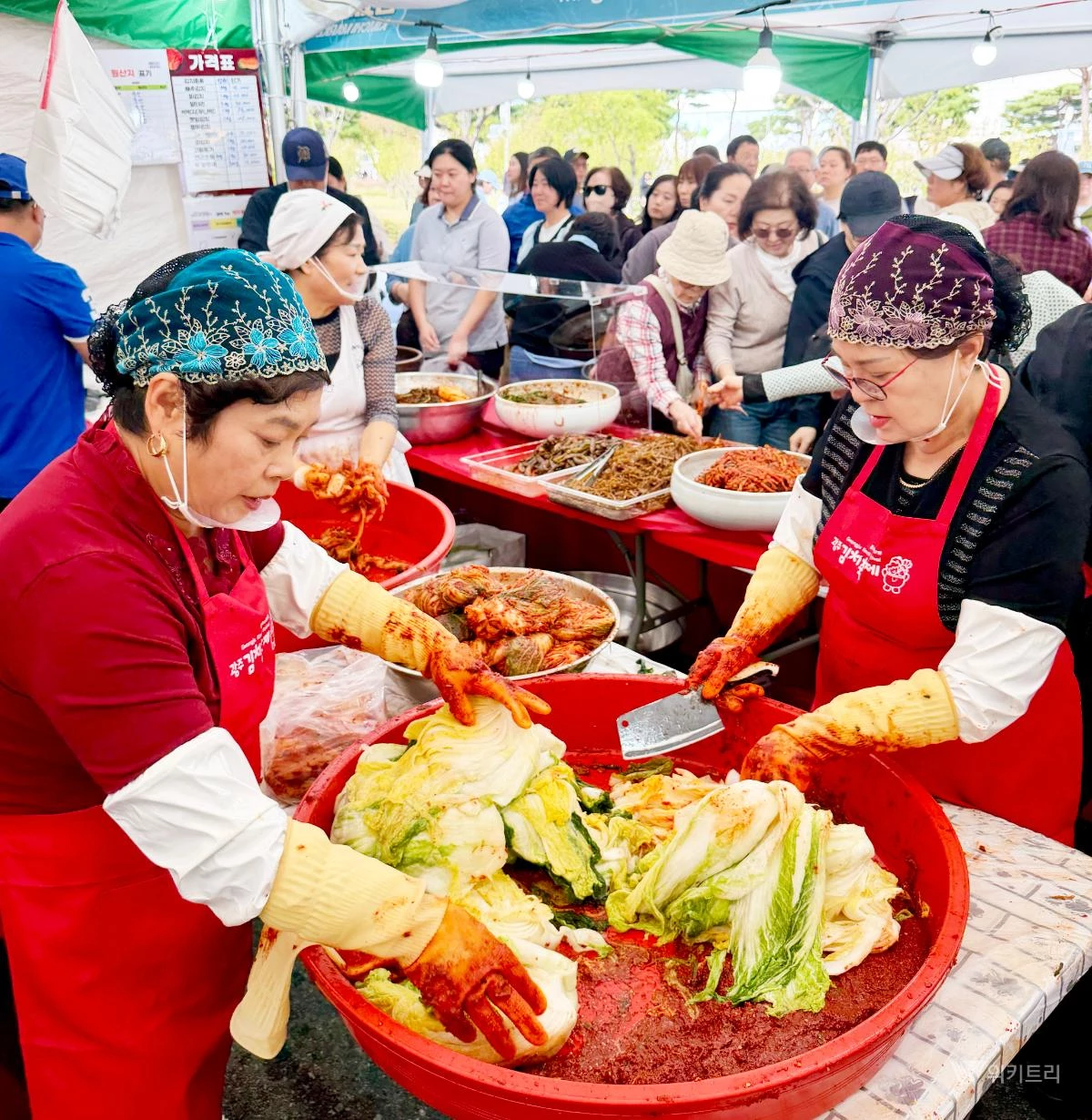 전남광주통합특별시는 23일 광주청사 광장 일원에서 ‘압도하라! 김치파티’를 주제로 ‘제33회 광주김치축제’의 막을 올렸다. / 전남광주통합특별시
