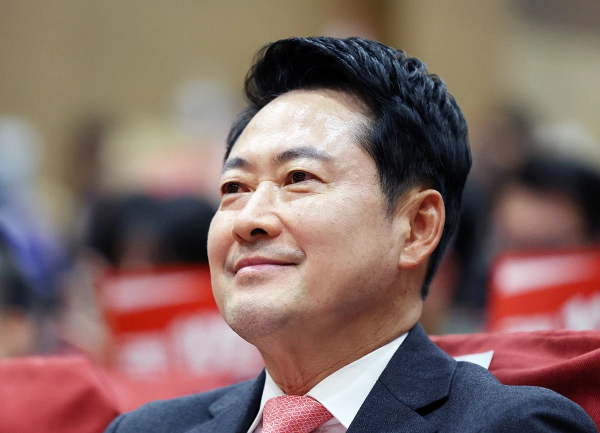 장동혁 국민의힘 대표가 23일 서울 여의도 국회 의원회관에서 열린 '입틀막법 총력투쟁 결의대회'에 자리하고 있다. 기사 이해를 돕기 위한 자료 사진 / 뉴스1