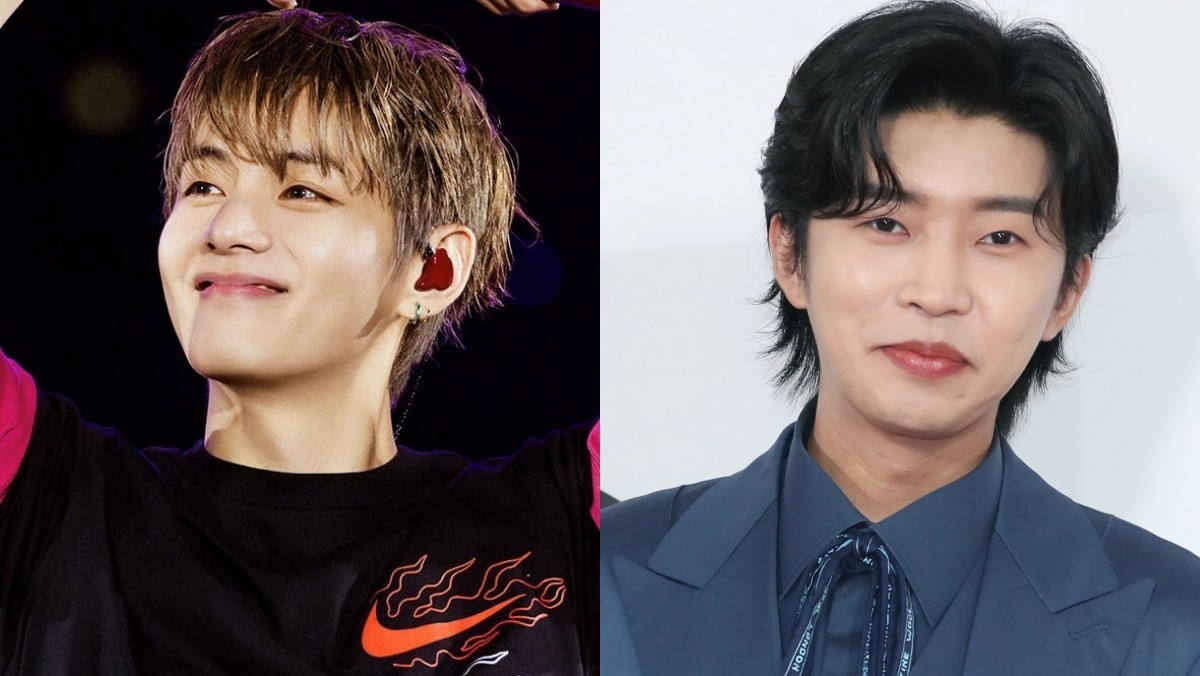 방탄소년단 멤버 뷔와 가수 임영웅 자료사진. / 뉴스1