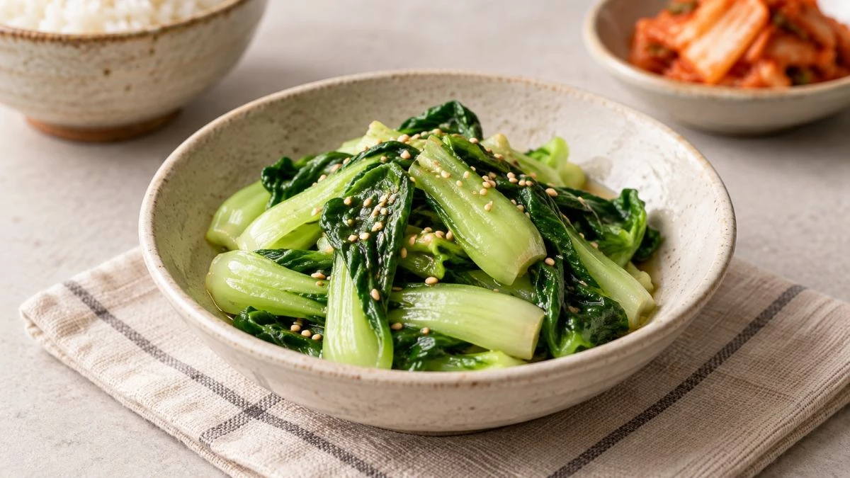 청경채 나물무침. / 기사 이해를 돕기 위해 AI로 제작한 자료 이미지로, 실제 모습과 다소 차이가 있을 수 있습니다.