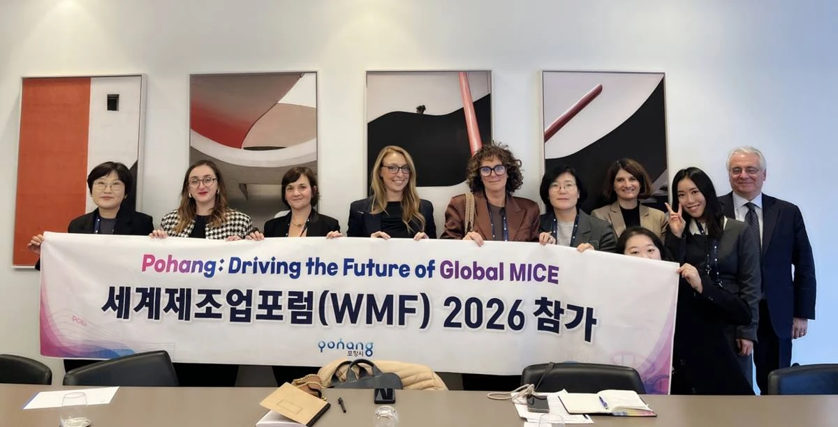지난 22일부터 23일까지 이탈리아 증권거래소 본사(Palazzo Mezzanotte)에서 열린 'WMF 2026'에 방문한 포항시 대표단