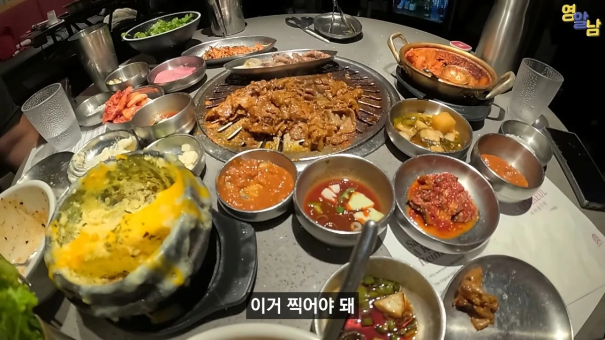 유튜버 영알남이 찾은 미국 새마을식당. / 유튜브 '영알남YAN'