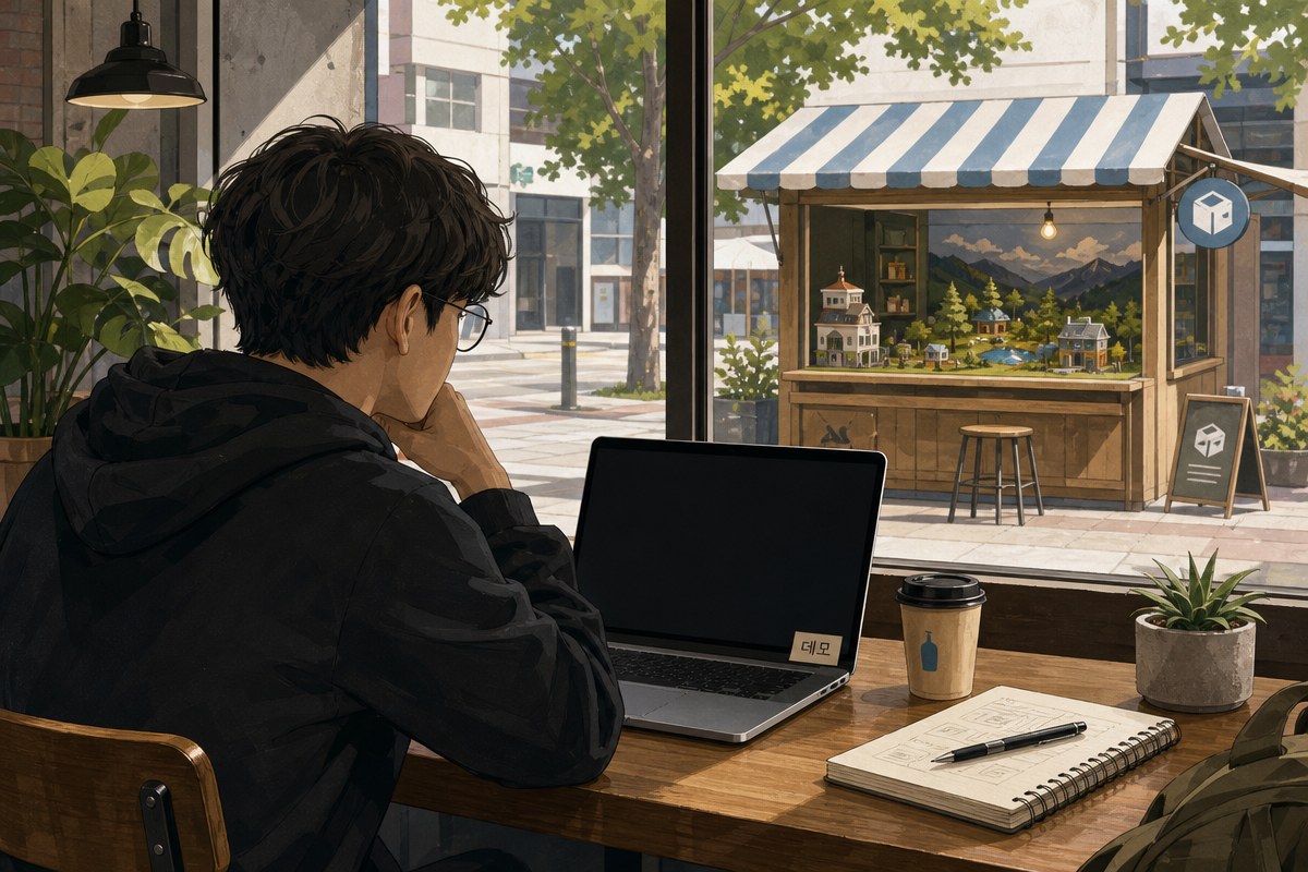 ‘레닌 스트리트 긱 숍’ 10월 5일 스팀 무료 체험판…AI 없이 만든 매점 경영 게임