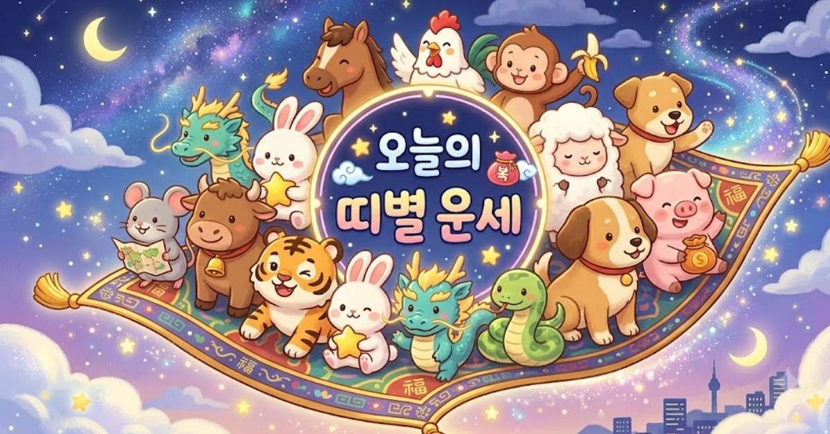 11월 1일 십이지지 운세, 용띠·뱀띠·말띠는 길한 날 vs 쥐띠·양띠는 신중해야