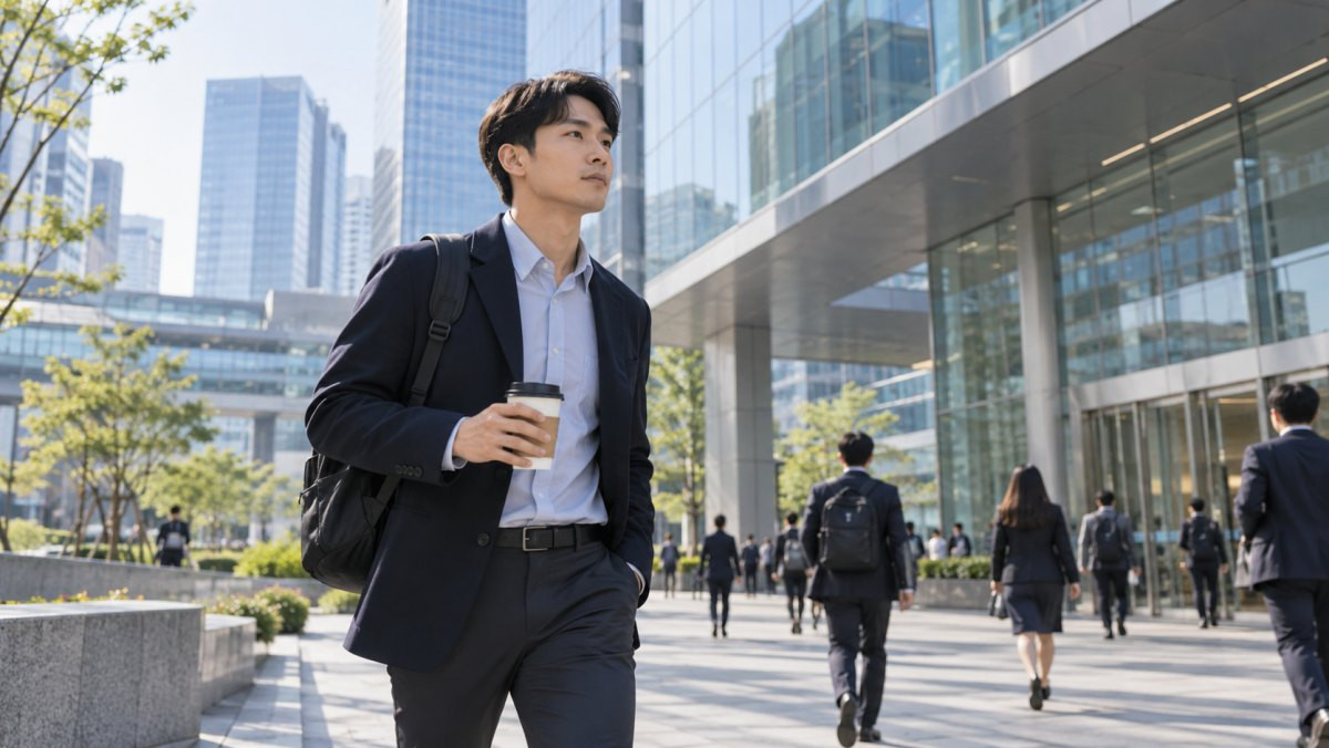 대기업에 다니는 남성. 기사 이해를 돕기 위해 AI툴로 생성한 자료사진.