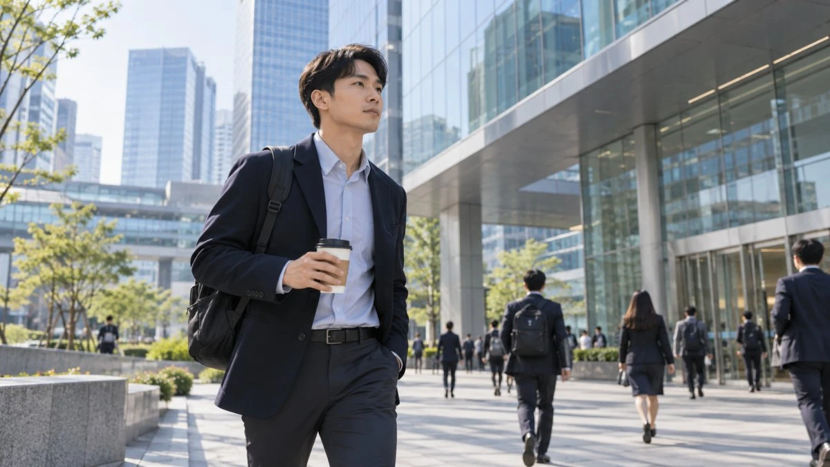 대기업에 다니는 남성. 기사 이해를 돕기 위해 AI툴로 생성한 자료사진.