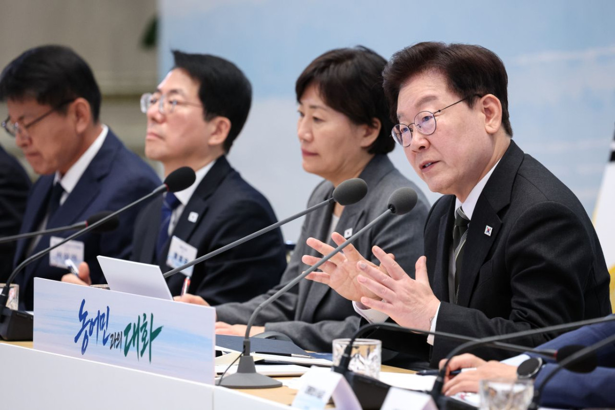 이재명 대통령이 26일 청와대 영빈관에서 열린 농어촌 간담회에서 발언하고 있다. / 뉴스1