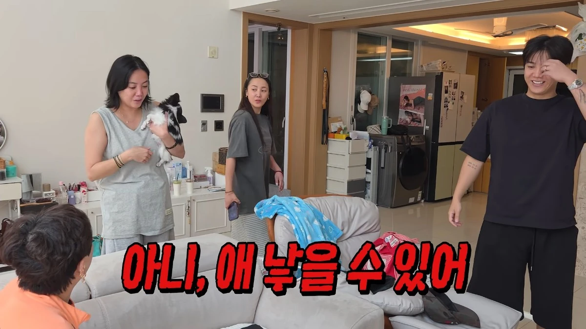 고은아가 가족 유튜브 채널 '방가네'에서 결혼 전 임신 계획을 고려 중인 모습을 공개했다. / 유튜브 '방가네'